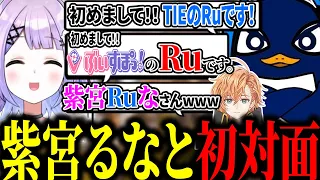 初対面から紫宮るなに1本取られるTIE Ru【Apex切り抜き/TIE Ru/渋谷ハル/紫宮るな】