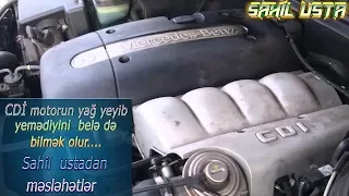 Mercedes CDI masinlarda, Turboda problem olub olmadigini bele de bilmek olar (sahil usta)