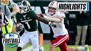 Wisconsin at Michigan State | Highlights | Big Ten Football  | Oct. 15, 2022