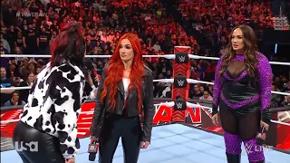 Nia Jax, Bayley & Becky Lynch Segment: Raw January 22 2024