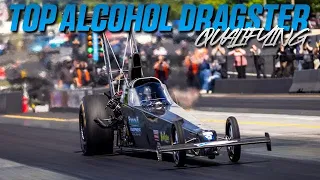 Top Alcohol Dragster Qualifying - NHRA Cecil Divisional!