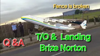 Відповіді на запитання. Ан 225 Мрія. Приліт та виліт з аеропорту Брайз Нортон.