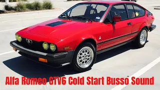 Alfa Romeo GTV6 Cold Start Busso Sound