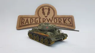 Building the Revell 1/72 scale T34/85 for the Белый тигр (White Tiger) diorama Part two - the hero