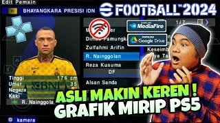 eFootball PES 2024 PPSSPP Asia & BRI Liga 1 Indonesia Graphics HD New Update Kits & Final Transfer