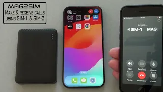 MAG2SIM | How to make and receive calls using Router Dual SIM MagSafe with your iPhone | simore.com