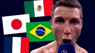 Cristiano Ronaldo's Siiiu but on different nations