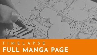 Drawing Full Comic/Manga Page | TIMELAPSE