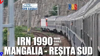 Mangalia - Resita Sud IRN 1990 | Calatorie si prezentare la vagon clasa 2 cu sezonierul