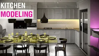 Kitchen Modeling and Design | 3Ds Max Tutorial