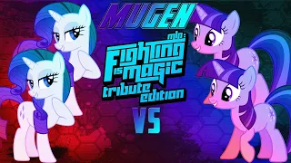 Mugen Fighting Is Magic Tribute Edition 2 Rarity VS 2 Twilight Sparkle