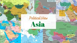 Asia Political Map | Asian Countries and Their Capital Cities |  #Careerclasses #worldmap