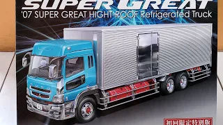 Unboxing Modelkit Aoshima Heavy Freight Series Mitsubishi Fuso Super Great 07
