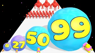 ROLL & PUSH - Level Up Ball Shooter (Snow Ball Run 3D)