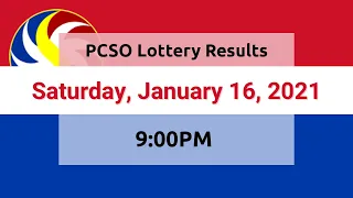 Lotto Results Today Saturday, January 16, 2021 9PM PCSO 6/55 6/42