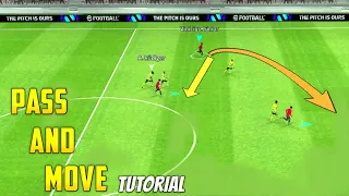 Pass And Move Complete Tutorial🔥 E-football 2024 Mobile || Goalzilla