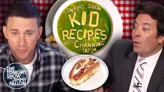 Channing Tatum and Jimmy Try Kid Recipes | The Tonight Show Starring Jimmy Fallon