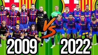 2009 Barcelona vs 2022 Barcelona😱(Messi, Neymar, Lewandowski)