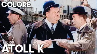 Atoll K | Laurel et Hardy | COLORISÉ | Film complet en français | Film classique