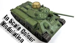 Full in Scale Colour Modulation on this Recaptured T-34 (1/35 Dragon)