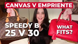 LOUIS VUITTON SPEEDY BANDOULIERE 25 VS 30 | CANVAS VS EMPRIENTE | Samantha Rose King