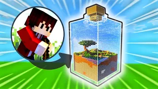 Minecraft aber in einem Glas überleben | LarsLP