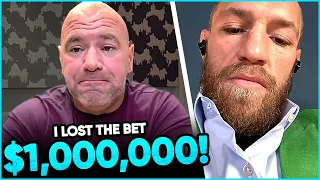 Dana White lost a $1 MILLION DOLLAR BET, Conor McGregor sends a message to Floyd, Leon Edwards react