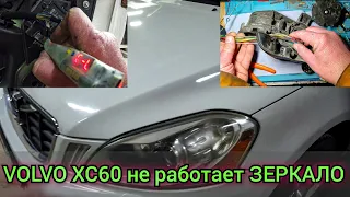 Volvo XC60 не складывается зеркало, не работают регулировки, не фиксируется в разложенном положении.