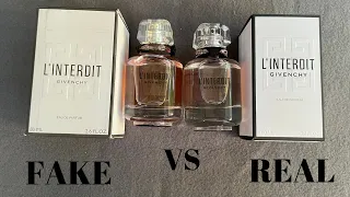 Fake vs Real Givenchy L'Interdit Perfume 80 ML Eau De Parfum