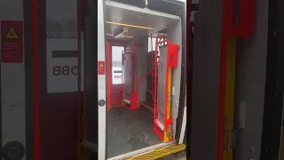 funny guy gets off the train.  it's snowing… #train #trainspotting #railway