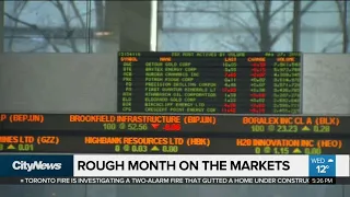 Business report: rough month on the markets