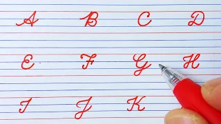 How to write English Capital letters in four line |Cursive writing A to Z |Handwriting practice abcd