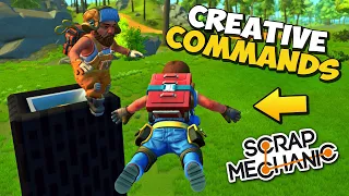 🔨 ТЕЛЕПОРТАЦИЯ ПОЛЁТЫ УСКОРЕНИЕ - КОМАНДЫ ДЛЯ КРЕАТИВНОГО РЕЖИМА 💥 Scrap Mechanic 🔨 СКРАП МЕХАНИК 🔔