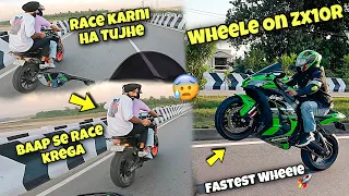Crazy Ride on Zx10r😱| 200 Ki Speed Pr Utha deya tyre😍