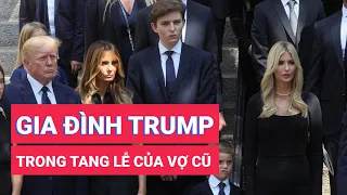 Ông Trump và các con cùng có mặt trong tang lễ bà Ivana Trump