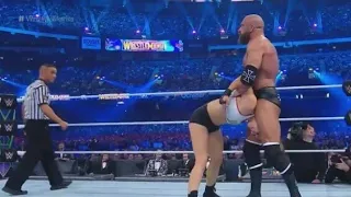 Ronda Rousey & Kurt Angle vs Triple H & Stephanie McMahon: WM34