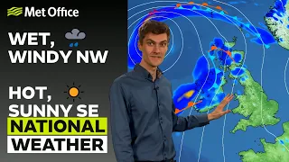 06/07/23 – Strong Winds and Showers – Evening Weather Forecast UK – Met Office Weather