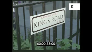 Late 1960s King's Road, Swinging London in HD from 35mm