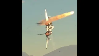 Wow!!! This is how it looks Jet F14 flares as decoy