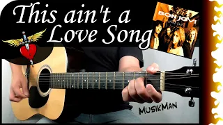 THIS AIN'T A LOVE SONG 💘 - Bon Jovi / GUITAR Cover / MusikMan N°156