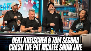 Bert Kreischer & Tom Segura Crash The Pat McAfee Show Live On Radio Row