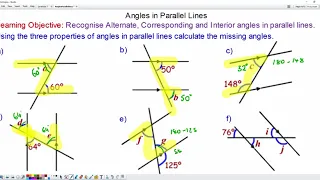 Angles in Parallel Lines | GCSE Maths | Mr Mathematics