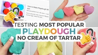 The BEST Playdough Recipe without Cream of Tartar