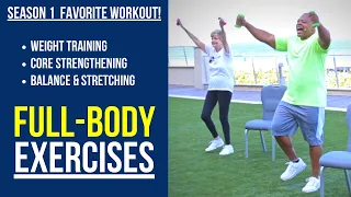 Season 1 Favorite Workout! Full-Body Weight Training & Core Exercises for Seniors and Beginners