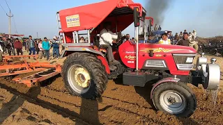 इतनी ज्यादा ताकत लगाई की चेन भी टुट गई Mahindra arjun 605 tractor with 2 harrow