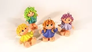 Little ANGEL polymer clay tutorial - ANIOLEK z modeliny