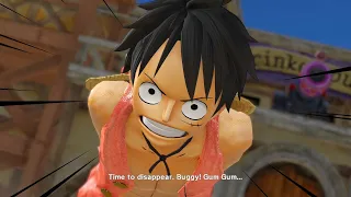 Luffy vs Buggy | Gum Gum Bazooka