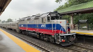 NJ Transit Bergen County / Main Line Rainy Evening @ Ridgewood (8/10/23)