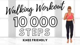 🔥10.000 STEPS CHALLENGE🔥KNEE FRIENDLY🔥NO JUMPING🔥FAST WALKING CARDIO WORKOUT for Weight Loss🔥