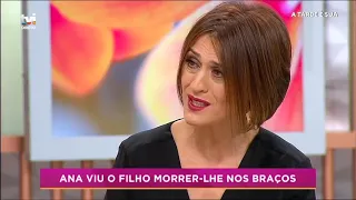 Ana recorda o dia em que o filho lhe morreu nos braços